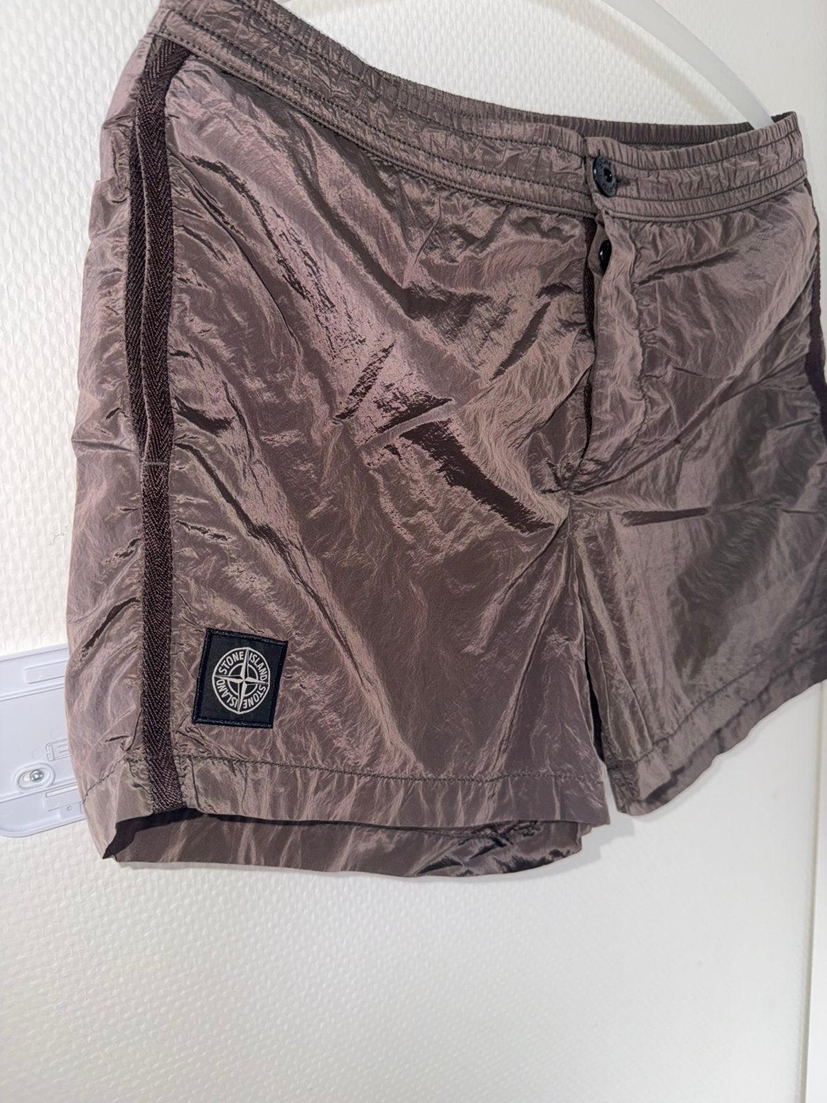 Vintage Stone Island Metallic Swimshort S, Ophalen of Verzenden, Maat 46 (S) of kleiner, Overige kleuren, Zwemshort