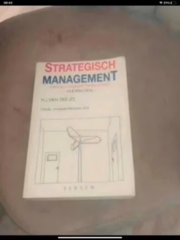 Strategisch Management - Boek over Bedrijfsstrategie, Gelezen, Ophalen of Verzenden, Management, P.L. van der Lee