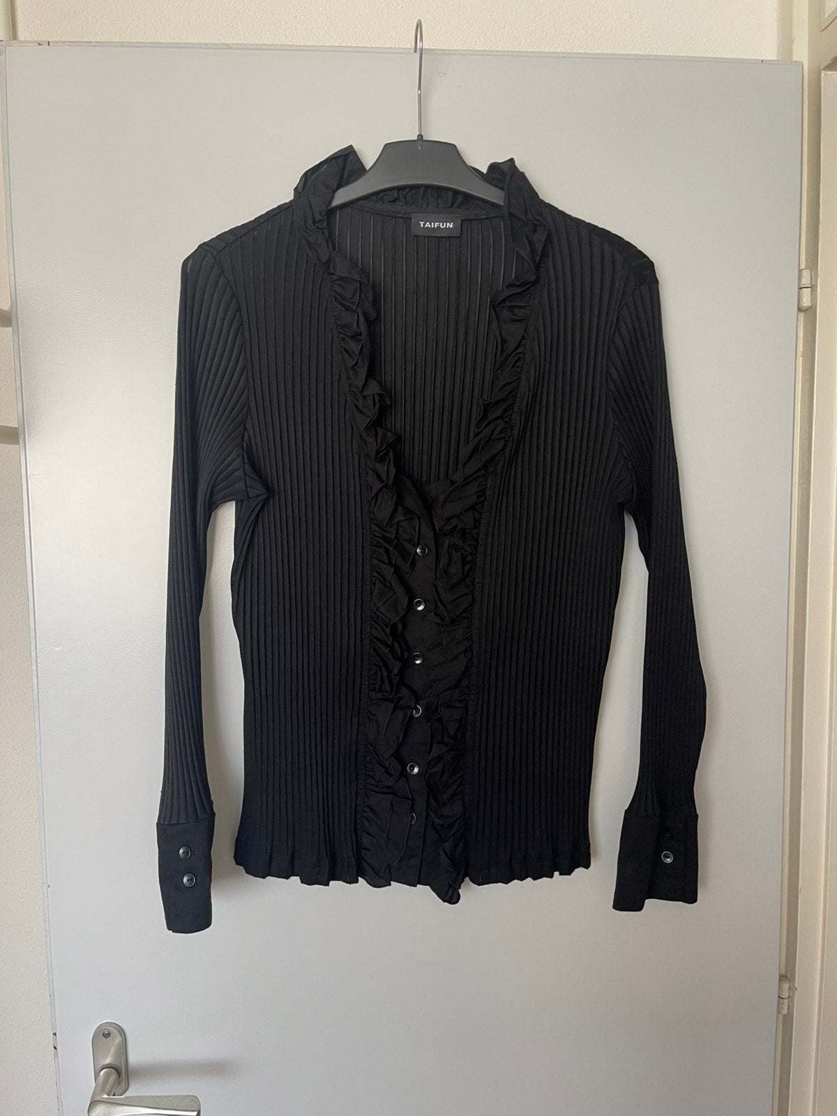 Vintage chique blouse maat 44, Ophalen, Zo goed als nieuw, Maat 42/44 (L), Zwart