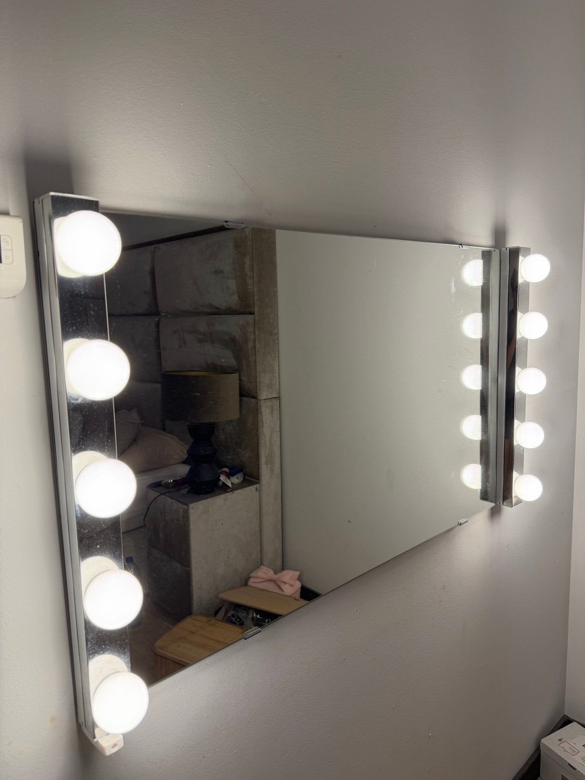 Make-up spiegel met verlichting, Ophalen, Gebruikt, 100 tot 150 cm, 100 tot 125 cm