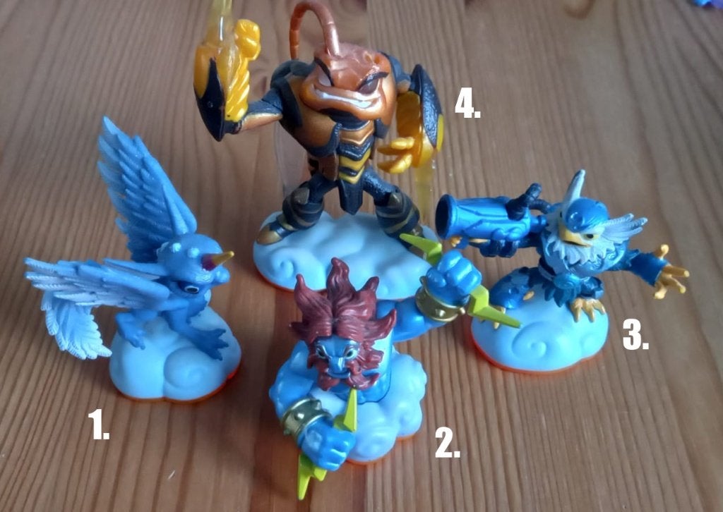 Skylanders Giants - Element Lucht (4x), Spelcomputers en Games, Games | Nintendo Wii, Gebruikt, Avontuur en Actie, 2 spelers, Vanaf 7 jaar