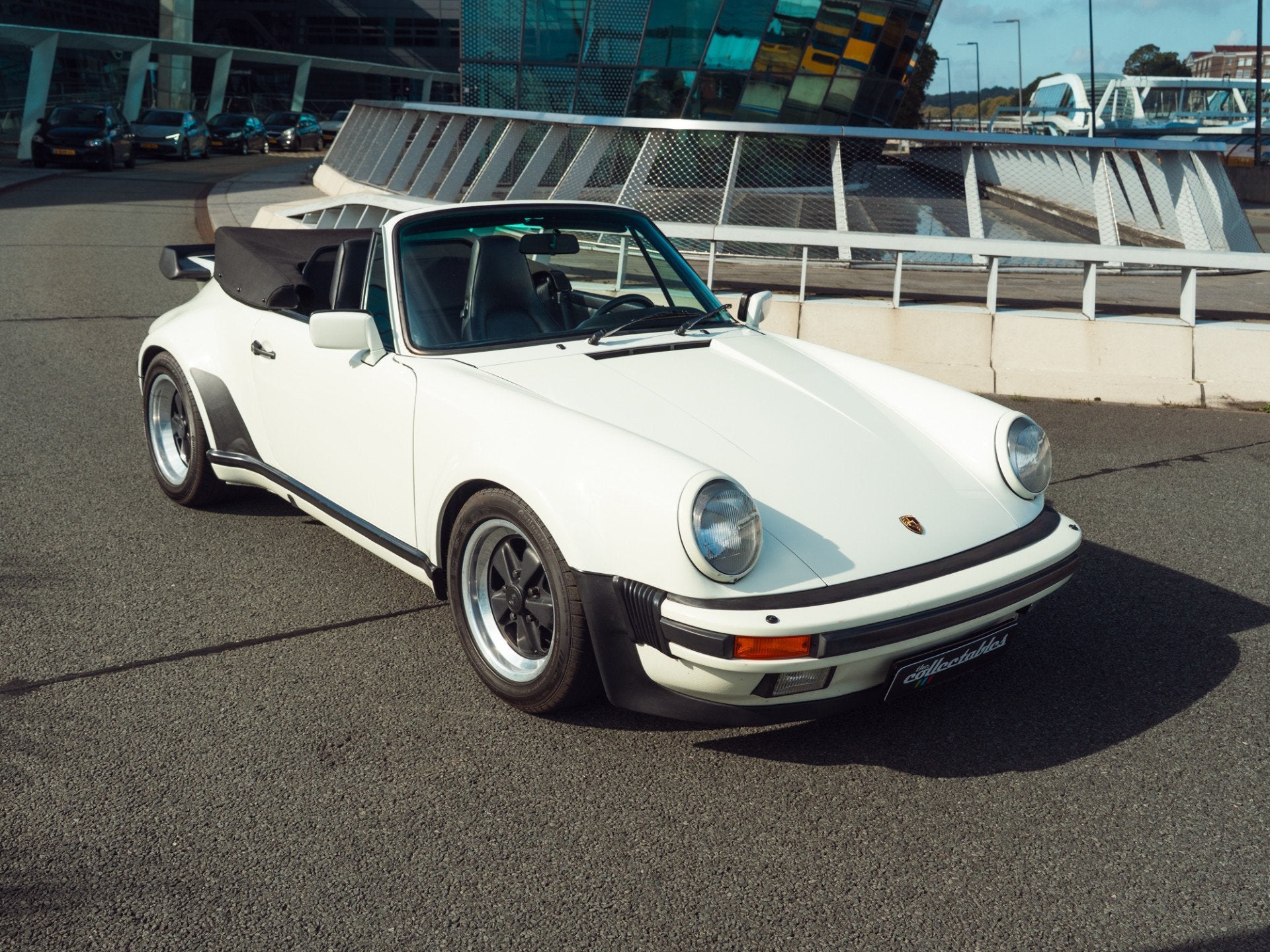 Porsche 911 Cabrio 3.3 Turbo 5-bak (bj 1989), Auto's, Zwart, Cabriolet, Wit, Bedrijf