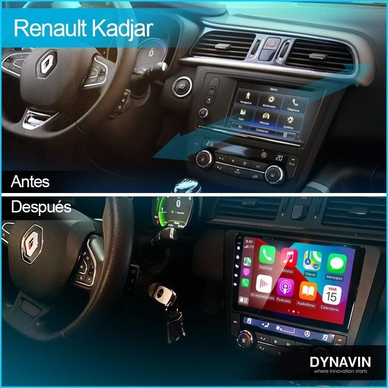 Navigatie Renault Kadjar 2015 carkit Android 15 carplay usb, Oberonweg 262 3208pg, Nieuw, Ophalen of Verzenden, Dynavin