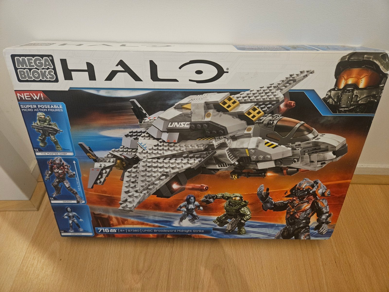 Mega Bloks Halo UNSC Broadsword Midnight (716 stuks), Kinderen en Baby's, Speelgoed | Bouwstenen, Ophalen of Verzenden, Nieuw