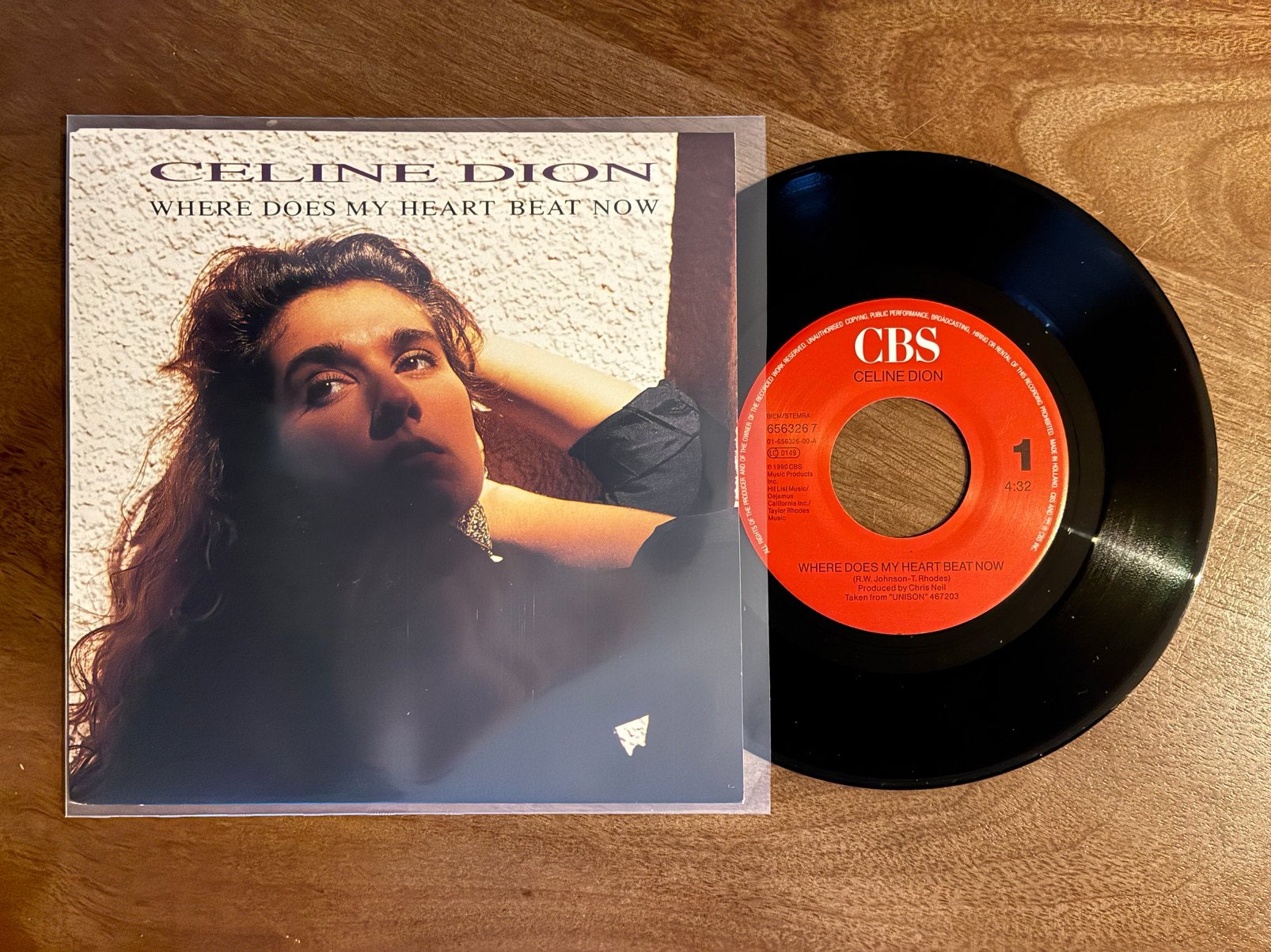 Celine Dion - Where does my heart beat now, Ophalen of Verzenden, 7 inch