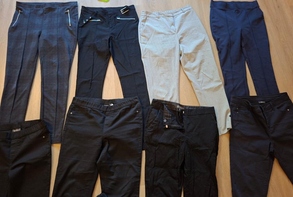 Partij van 8 Dames Pantalons Maat 40 - Zo goed als nieuw, Kleding | Dames, Broeken en Pantalons, Maat 38/40 (M), Overige kleuren