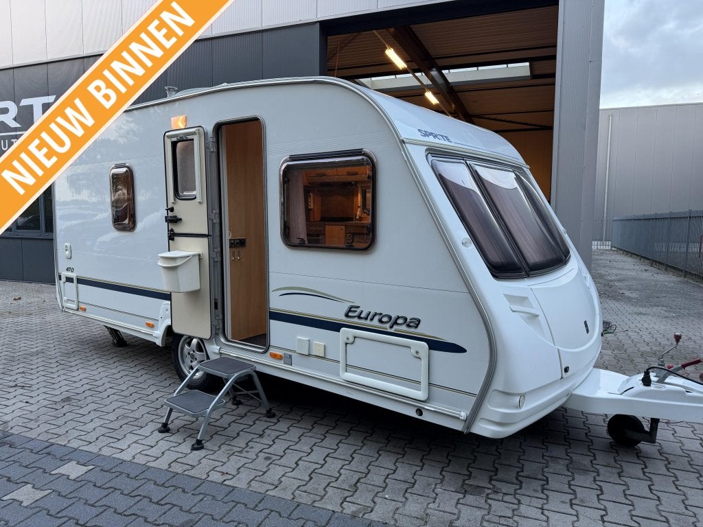 Sprite Europa 470 CF MOVER - TENT - ZAKLUIFEL - LICHTGEWICHT, Standaardzit, Bedrijf, 750 - 1000 kg, Overige typen