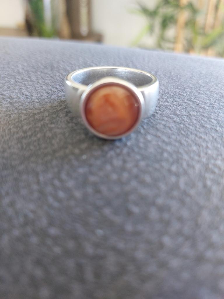 Zgan QOSS ring maat 21 zilver, 20 of groter, Ophalen of Verzenden, Zo goed als nieuw, Dame