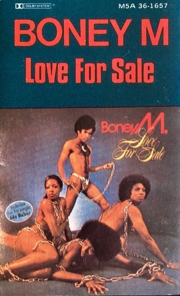 Boney M muziek cassette Love for Sale 10 tracks Dolby system, Cd's en Dvd's, Gebruikt, Ducoso, 1 bandje, Ophalen of Verzenden