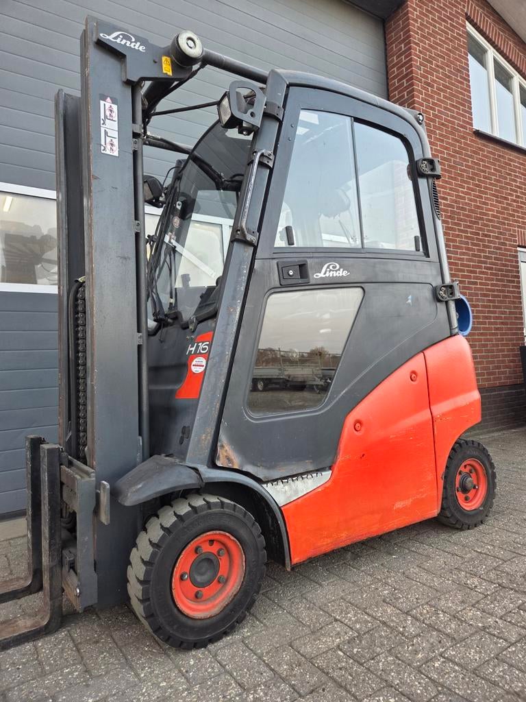 Heftruck Linde H16T-01 Triplex Sideshift Freelift 4000 mm, Zakelijke goederen, LPG, Linde, Heftruck, Ophalen of Verzenden