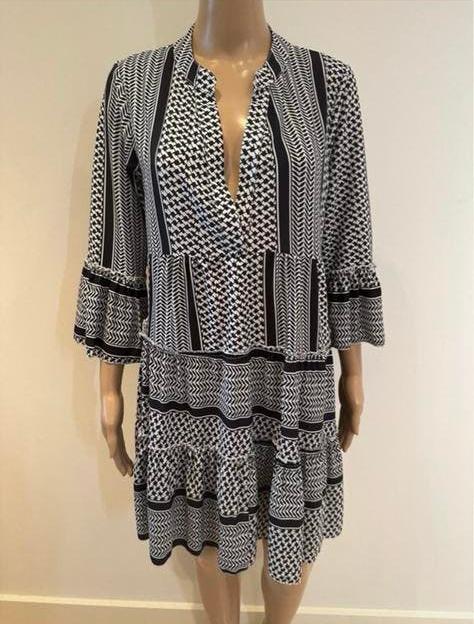 Zomerjurk/strandjurk maat 36/38. Devotion look-a-like., Zwart, Ophalen of Verzenden, Zo goed als nieuw, Maat 36 (S)