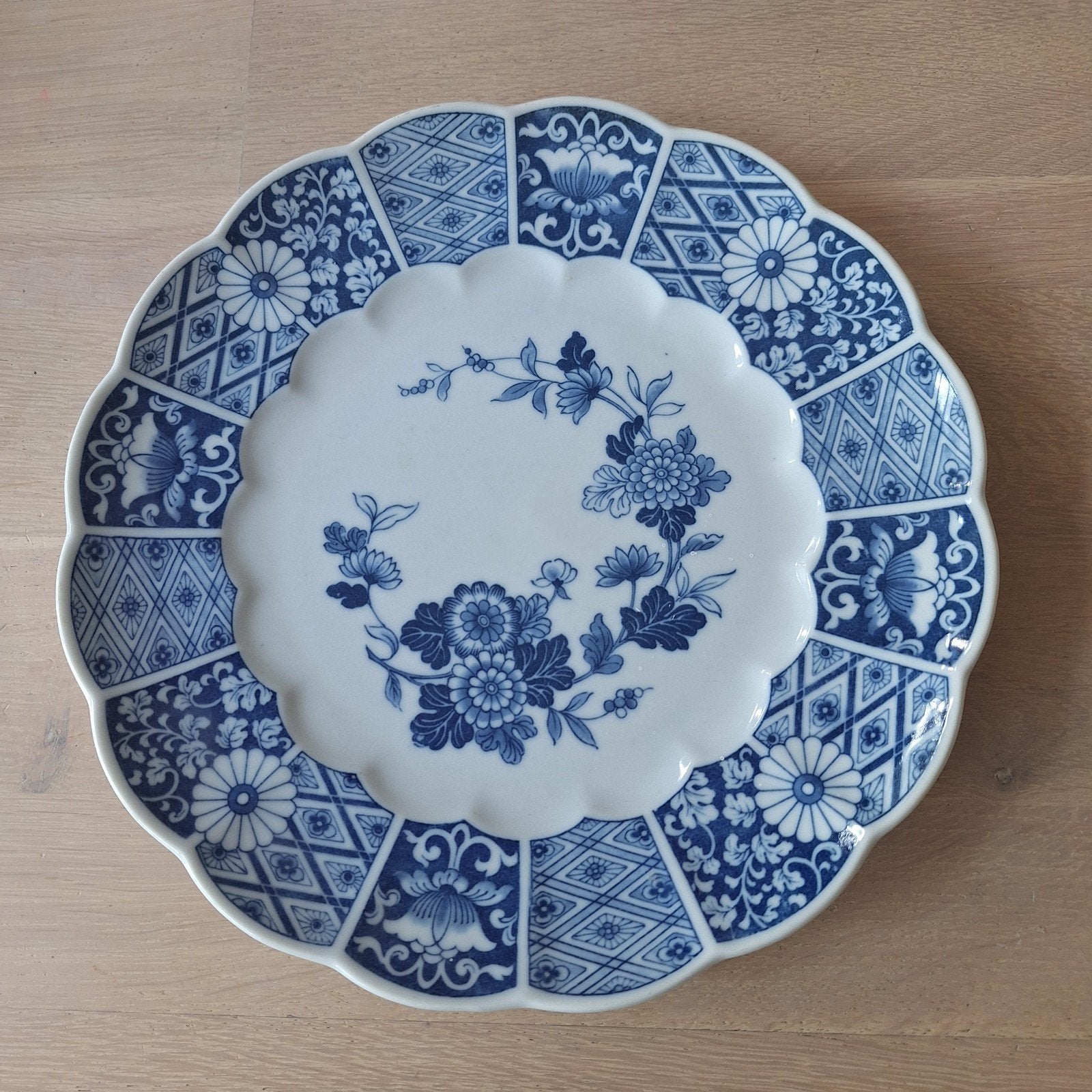 Blue Imari bord blauw servies, Ophalen