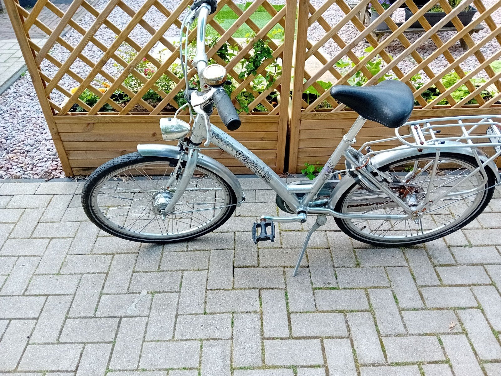 Gazelle Kinderfiets - Zilverkleurig, Ophalen of Verzenden, Gebruikt, Minder dan 16 inch