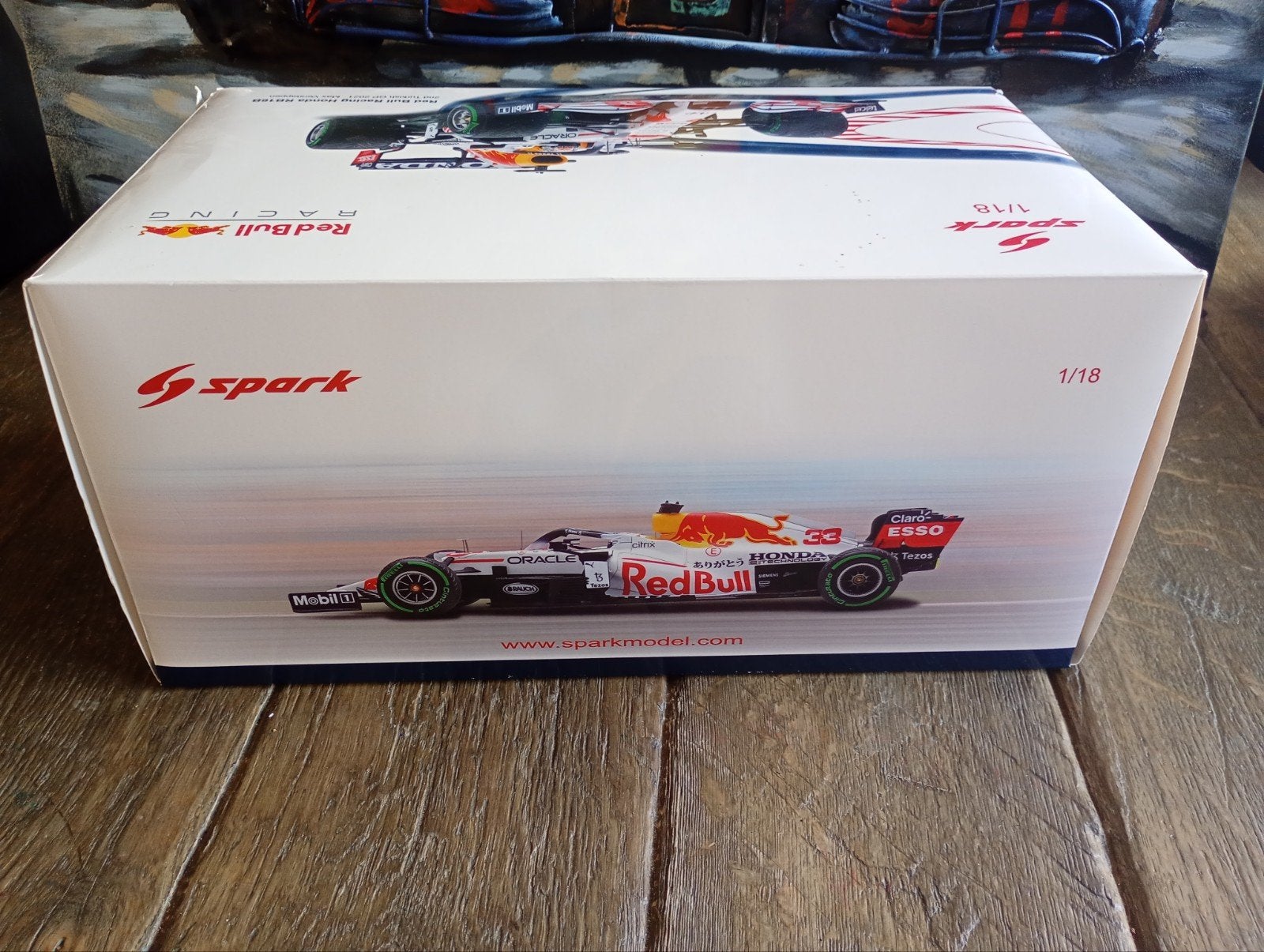 Spark Red Bull Racing RB16B Max Verstappen Turkish GP 2021, Ophalen of Verzenden, Zo goed als nieuw, Overige merken
