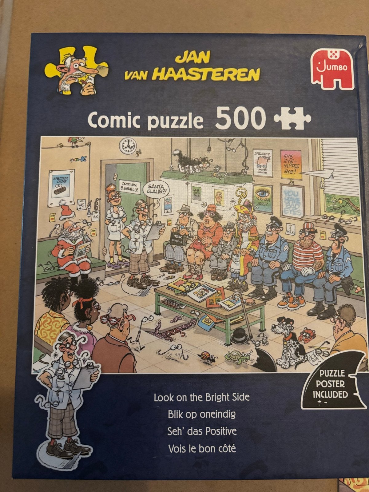 Jan van Haasteren Comic Puzzel - Look on the Bright Side, Ophalen of Verzenden, Minder dan 500 stukjes, Zo goed als nieuw, Legpuzzel