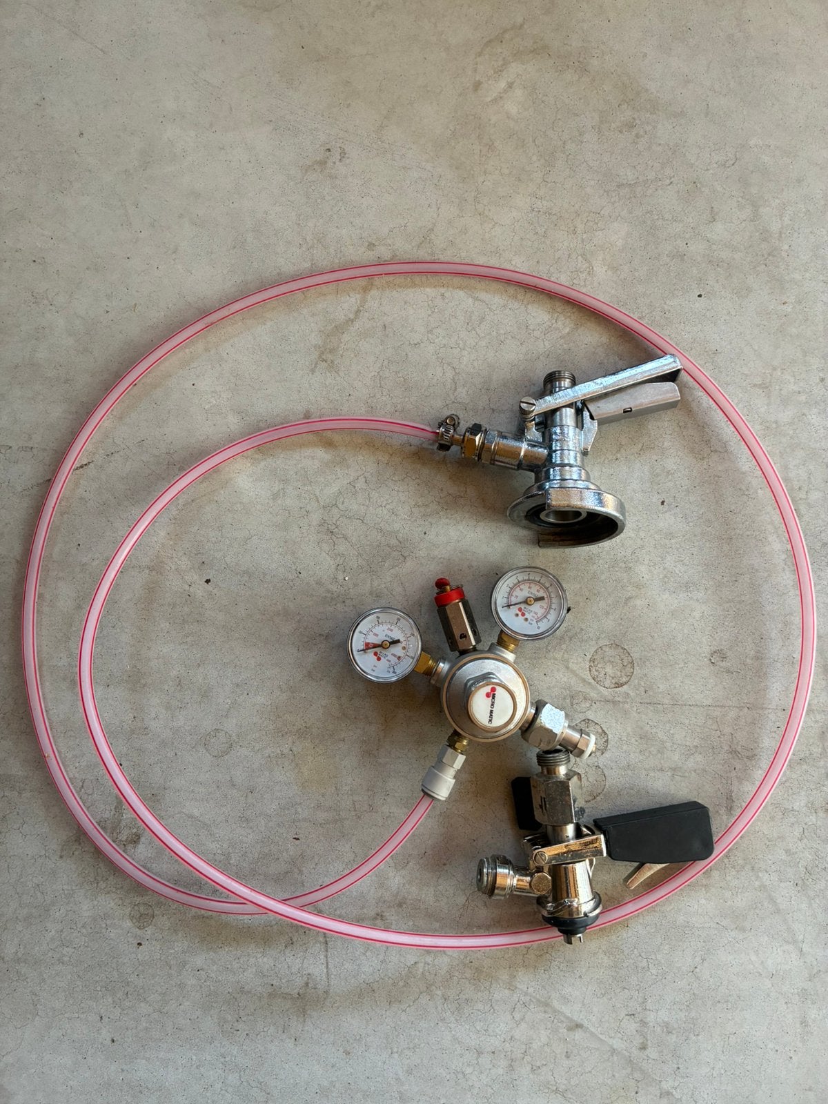 Biertap aansluit set fustkoppeling co2 meter koolzuurmeter, Ophalen