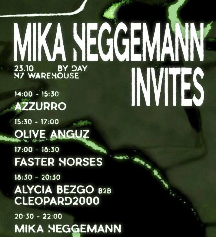Intercell - Mika Heggemann H7 Warehouse 6x, Tickets en Kaartjes, Eén persoon