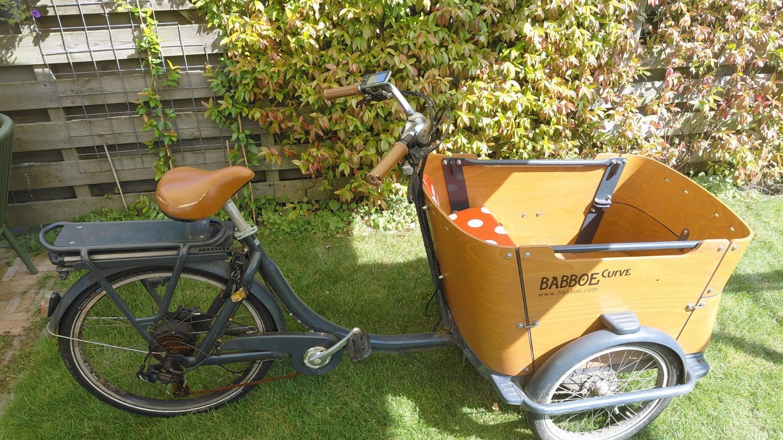 Babboe bakfiets curve, 4 kinderen of meer, Gebruikt, Schijfrem, Ophalen