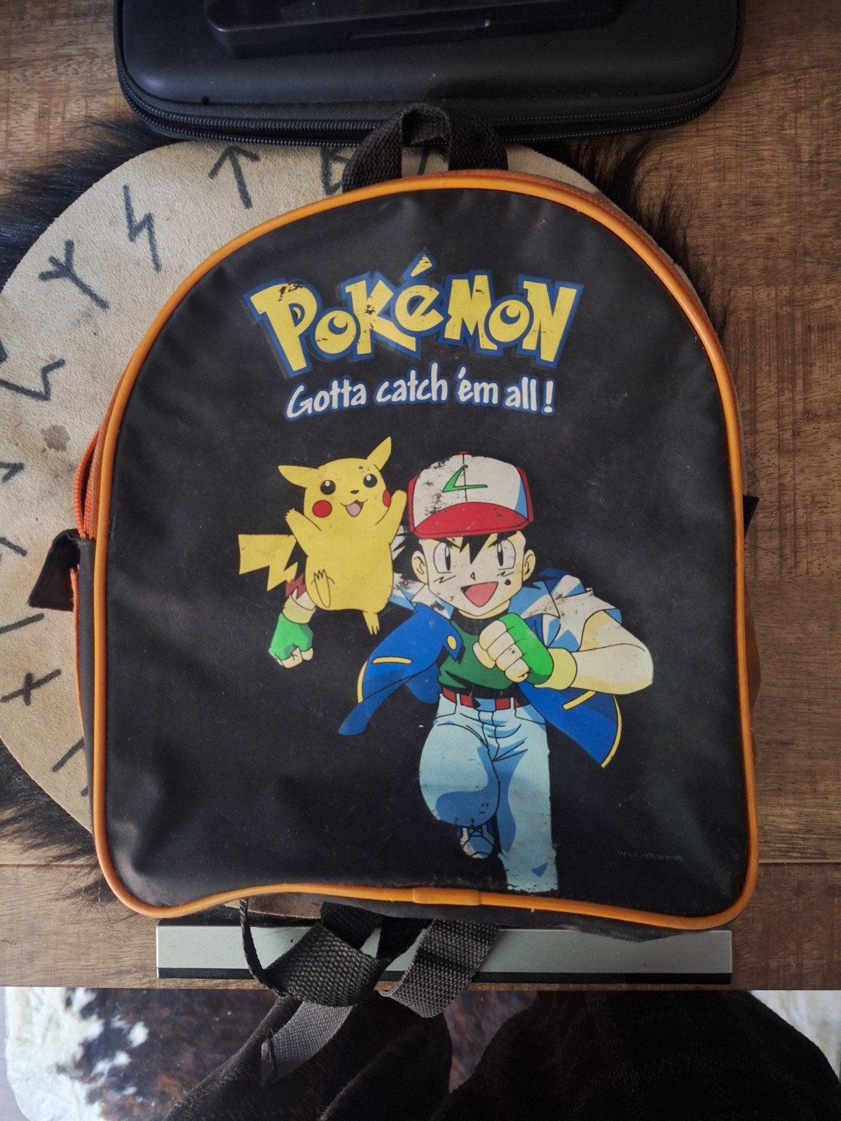 Vintage Pokémon rugzak met Pikachu en Ash, Ophalen, Gebruikt, Minder dan 30 cm, Disney of Dora
