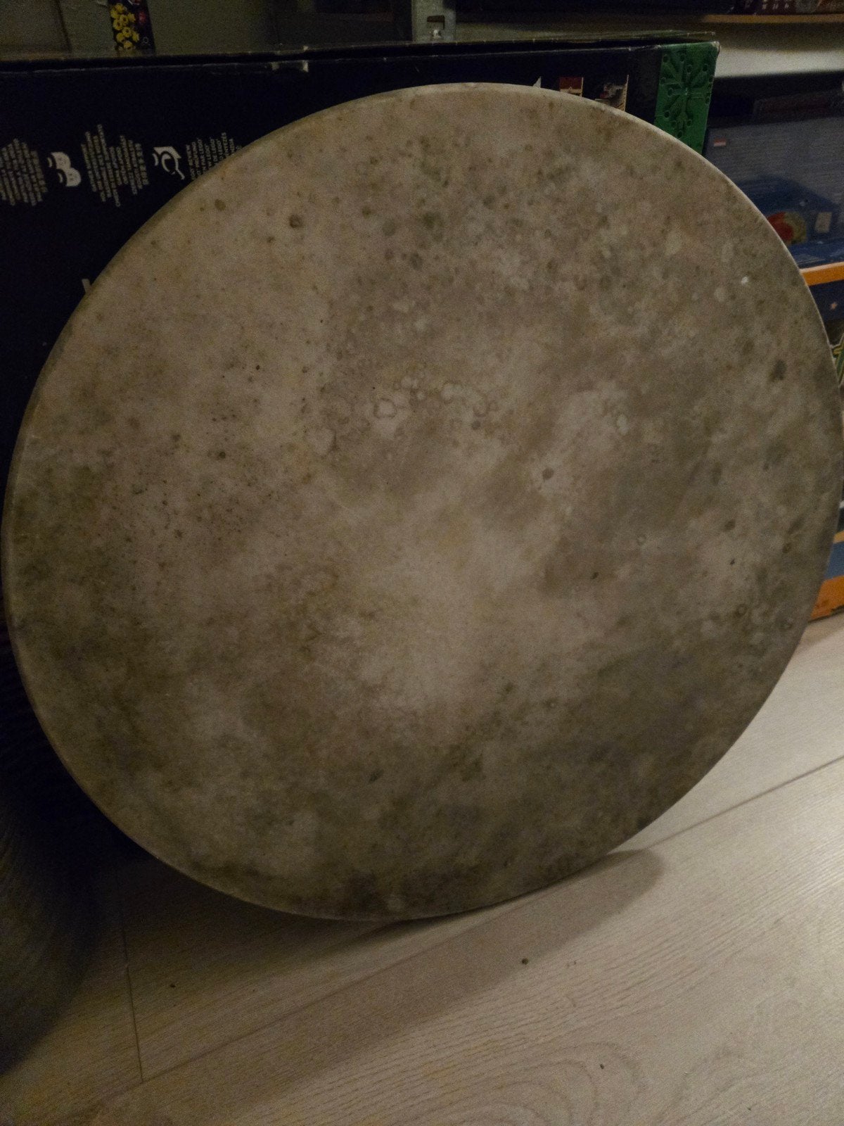 Rond marmeren/stenen tafelblad, Ophalen, Overige materialen, Gebruikt, 50 tot 100 cm