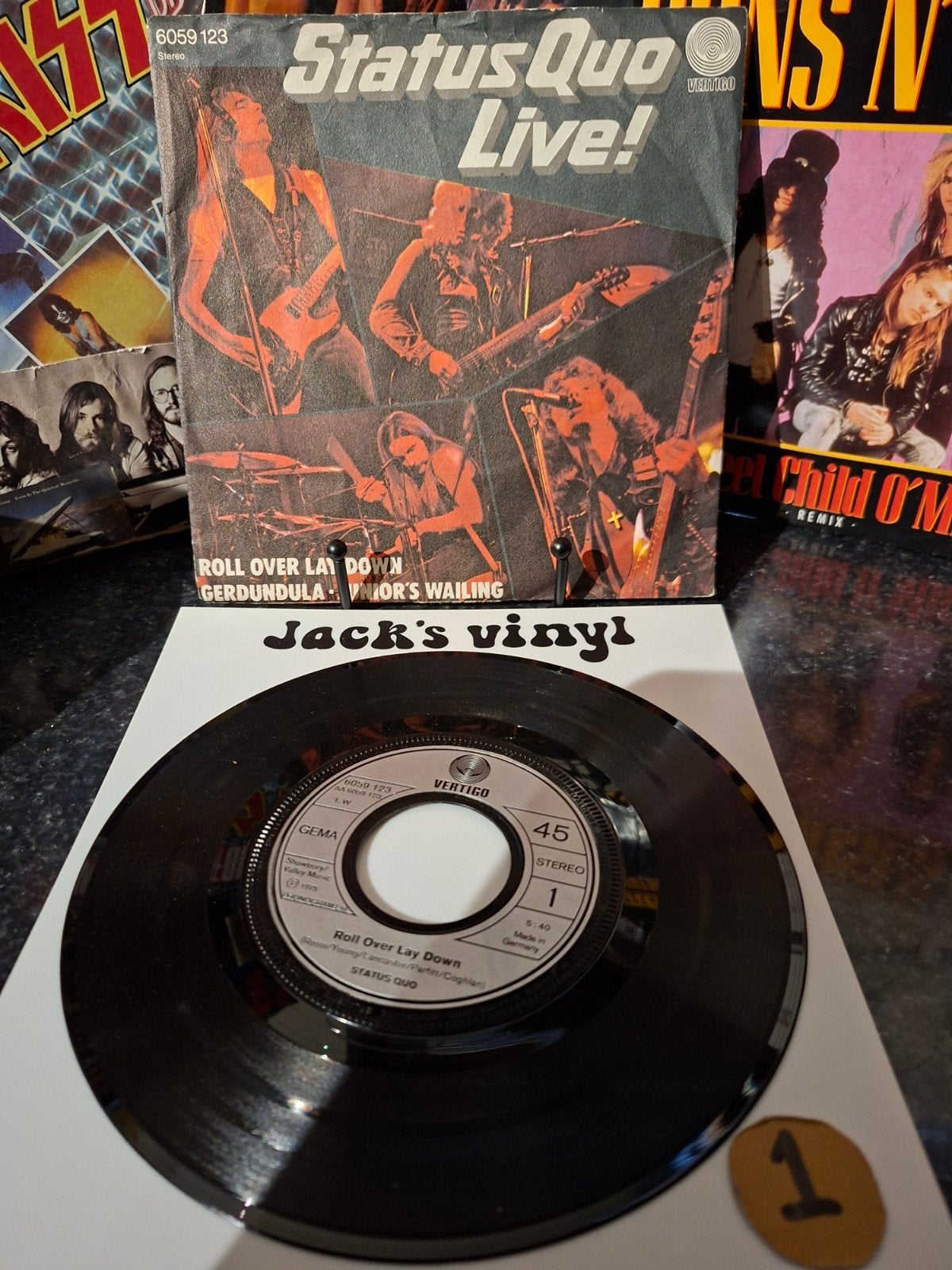 Status Quo - Live! (Single, 1976), Gebruikt, 7 inch, Ophalen of Verzenden, Classic Rock