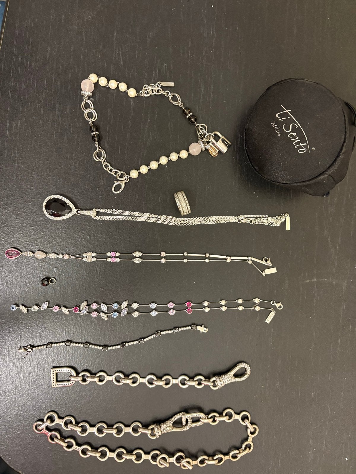 Prachtige Ti Sento Sieraden Collectie - Zilver & Edelstenen, Ophalen of Verzenden, Gebruikt, Zilver, Met edelsteen