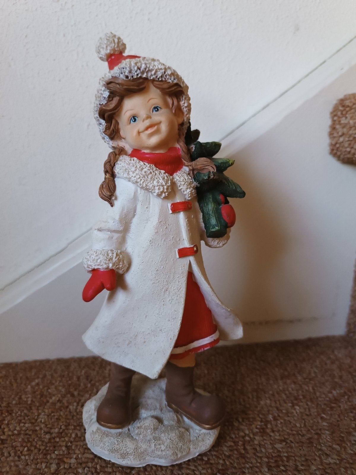 Meisje met kerstboom, Ophalen of Verzenden