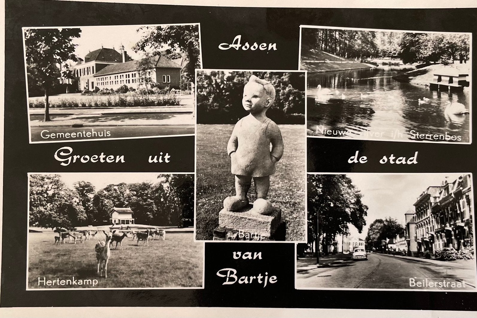 Groeten uit de Stad van Bartje Assen 1962, Verzamelen, Ophalen of Verzenden, 1960 tot 1980, Drenthe