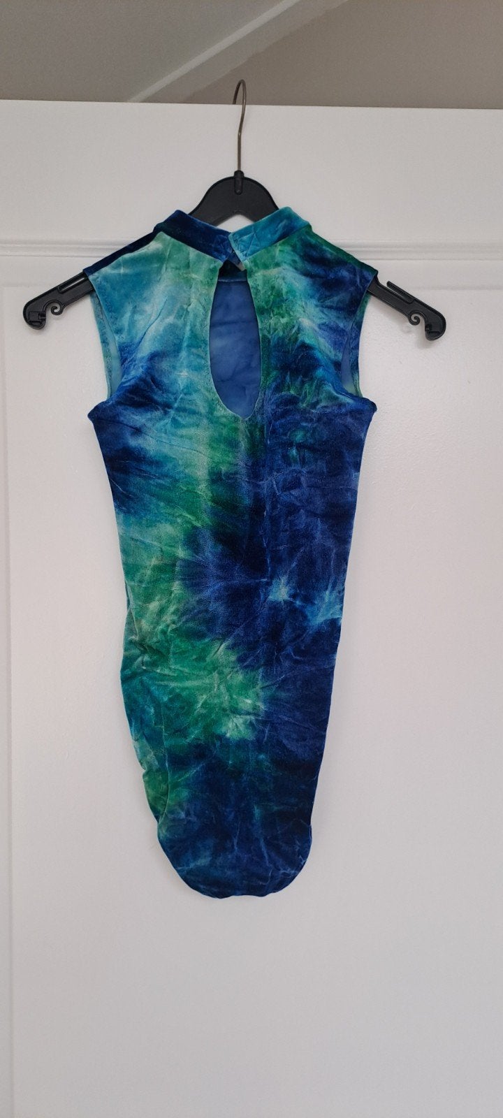 Turnpakje/Danspakje Blauw Groen Tie-Dye Fluweel, Onbekend, Ophalen of Verzenden, Zo goed als nieuw