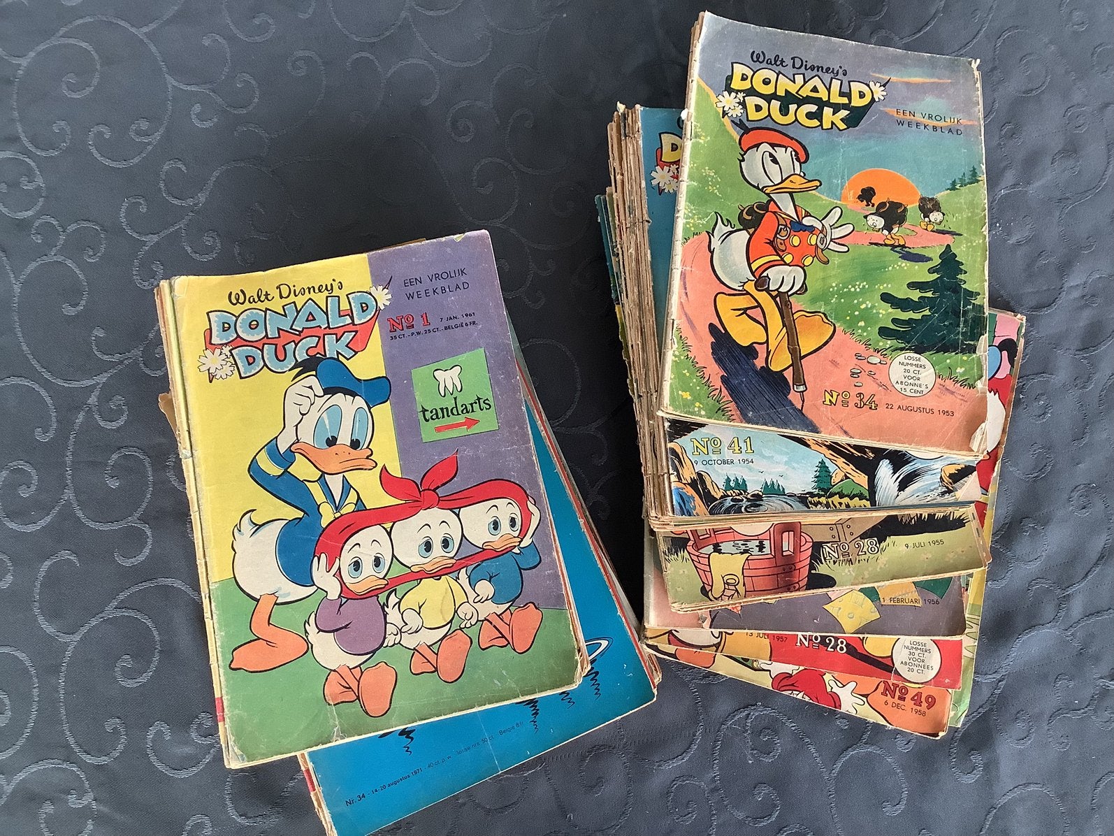 Diversen Donald Duckjes van de jaren 1953 t/m 1972, Meerdere stripboeken, Ophalen, Gelezen