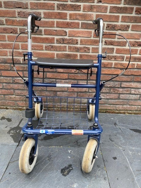 Blauwe Rollator Excel XL-30, Diversen, Rollators, Gebruikt, Opvouwbaar, Ophalen