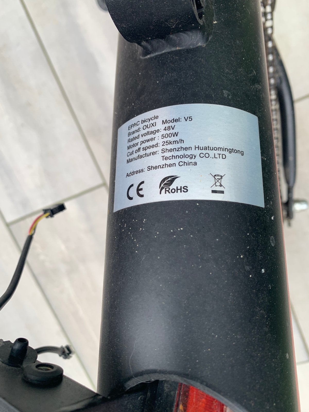 Ouxi V5 16” vouwfiets onderdelen, Ophalen of Verzenden, Gebruikt, 16 tot 18 inch