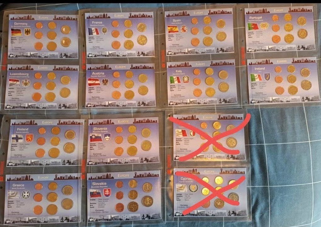 Diverse euromunten sets, Ophalen of Verzenden, Overige landen, Overige waardes, Setje