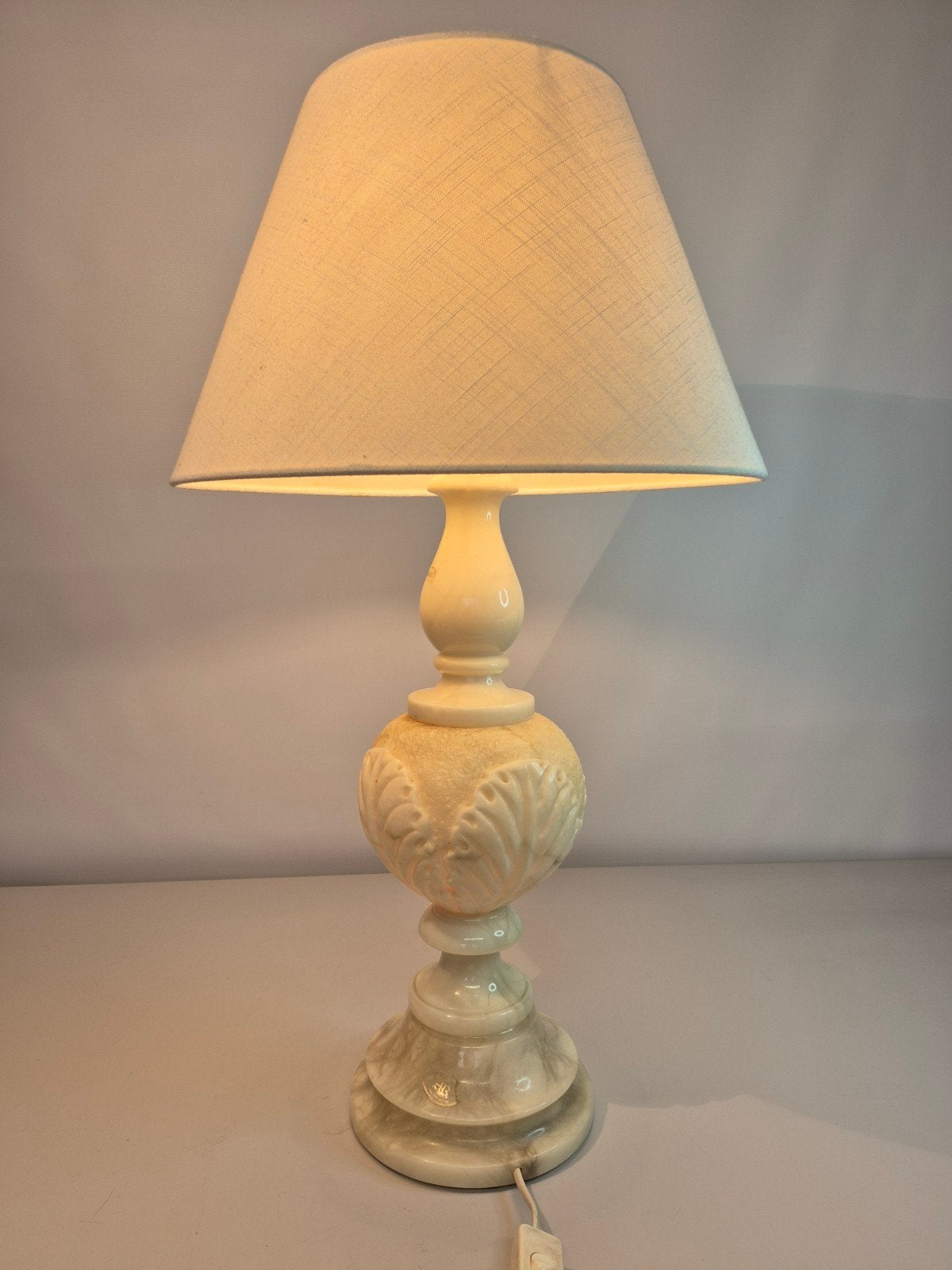 Prachtige alabaster tafel lamp, Ophalen