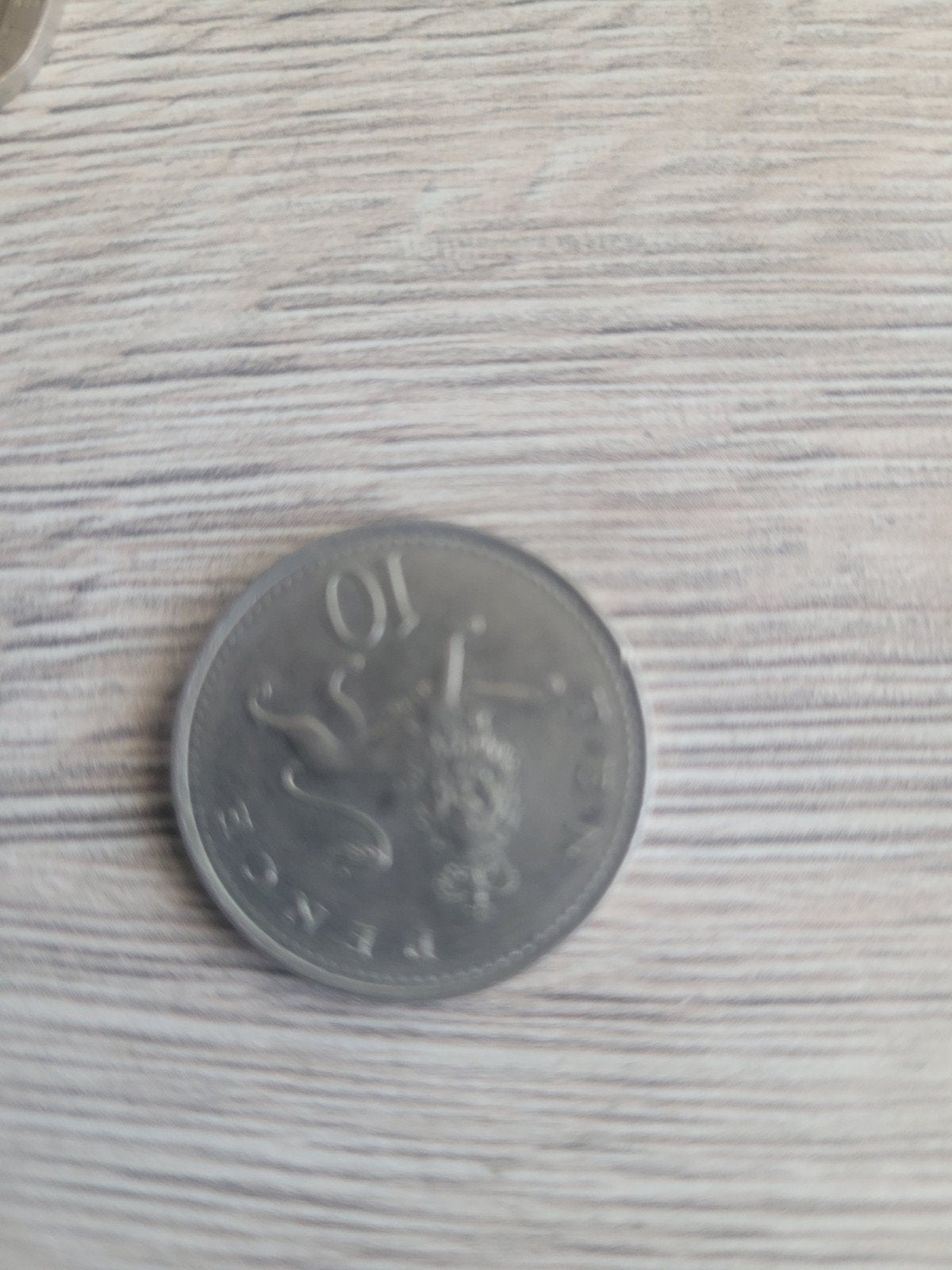 Britse 10 Pence munt, Koningin Elizabeth II, Ophalen, Losse munt