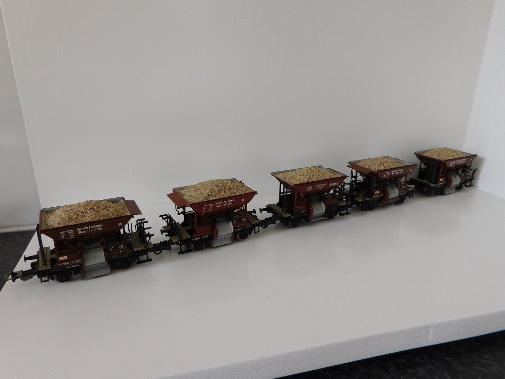 Roco DRG zelflossers 5 stuks met veschillende wagen nummers, Gebruikt, Gelijkstroom, Wagon, Ophalen of Verzenden