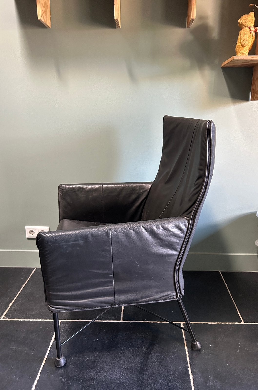 Montis fauteuil - Gerard van den Berg, Ophalen, Zo goed als nieuw, 50 tot 75 cm, Leer