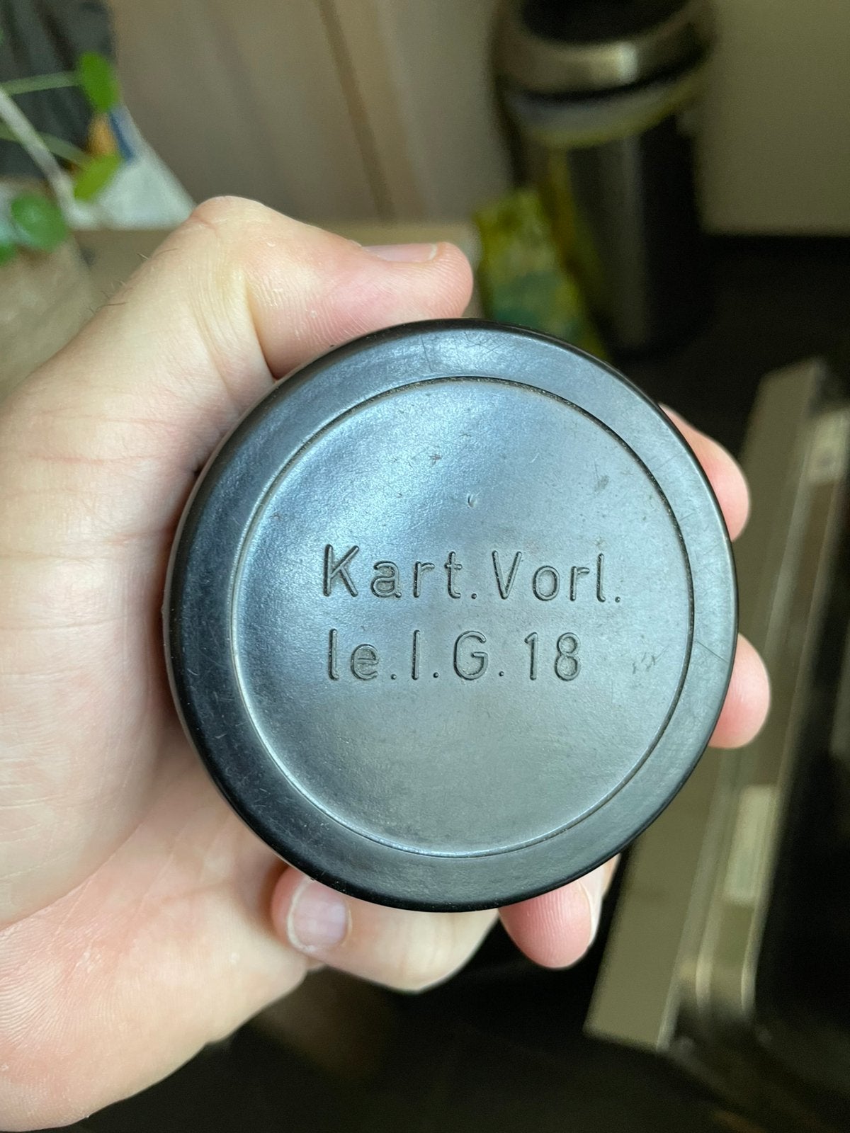 IG18 vorladungs doosje bakeliet, Verzamelen, Militaria | Tweede Wereldoorlog, Ophalen of Verzenden, Nederland