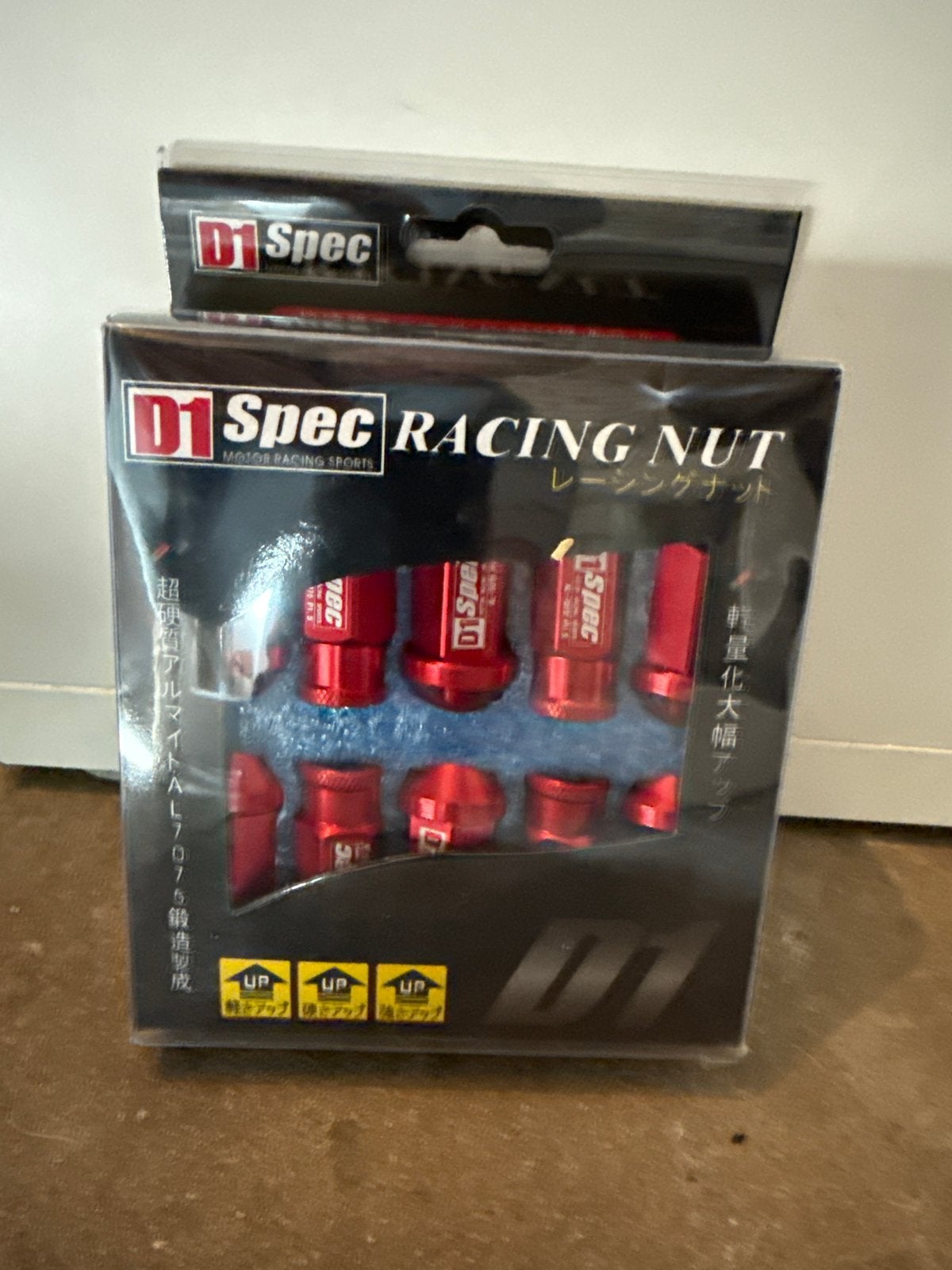 D1 Spec Racing Nut - Rode lichtgewicht wielmoeren, Ophalen of Verzenden, Nieuw, Universele onderdelen