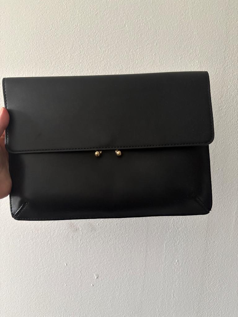 Enveloppe tas, Ophalen of Verzenden, Zo goed als nieuw, Zwart, Handtas