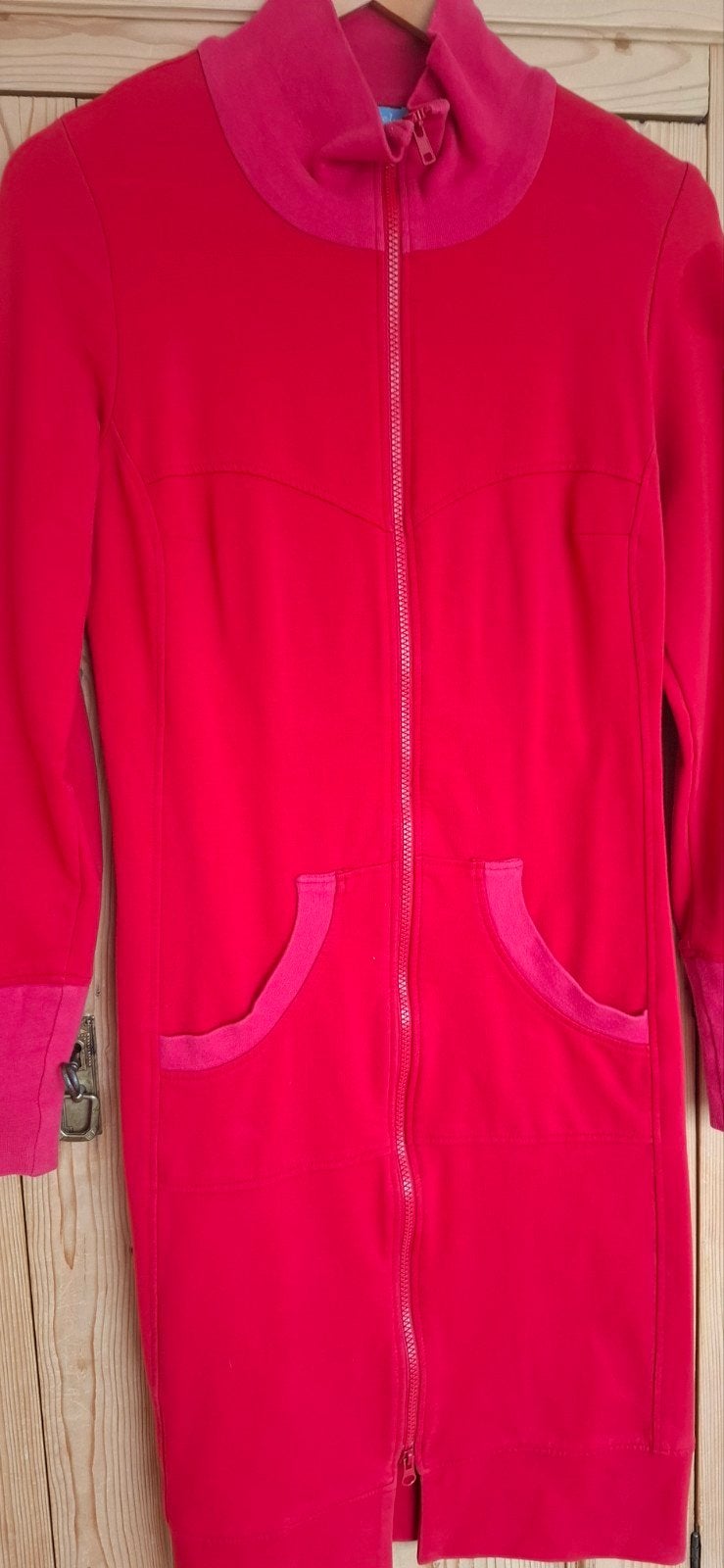 Lien & Giel rood vest/jurk maat M, Maat 38/40 (M), Ophalen of Verzenden, Knielengte, Gedragen