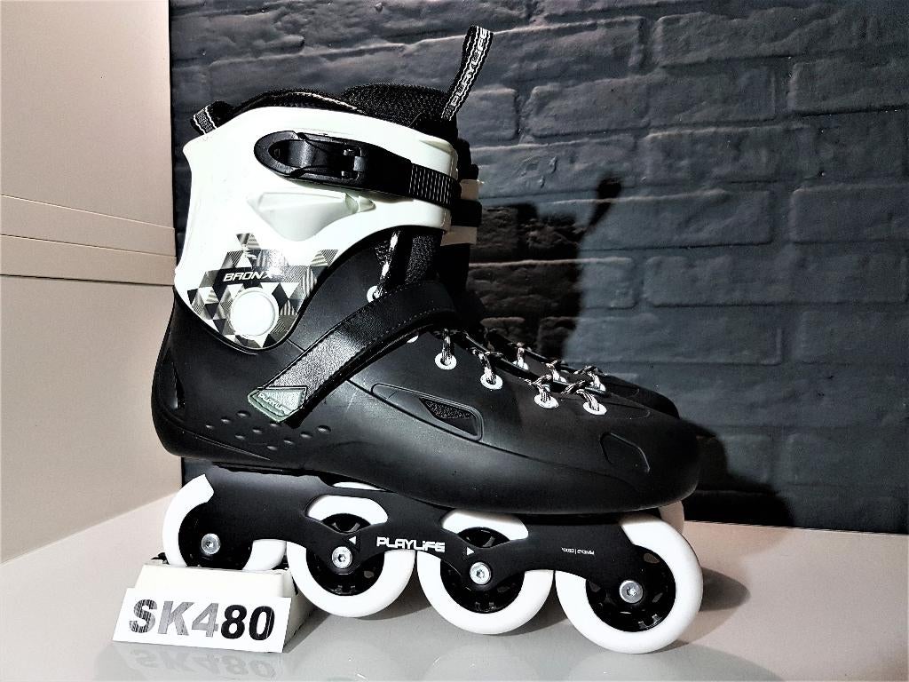 PlayLife Bronx Skeelers Skates 4x80 80mm Wielen Maat 44, Sport en Fitness, Skeelers, Verzenden, Kinderen, Zo goed als nieuw, Inline skates 4 wielen