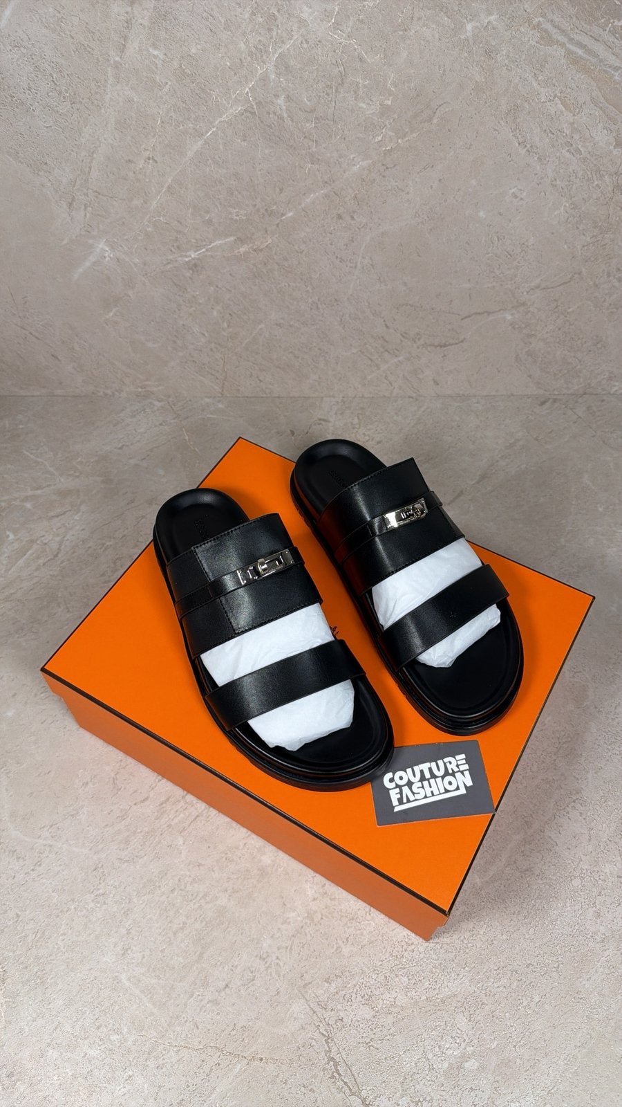 Hermes jackson slippers herrn, Ophalen of Verzenden, Zo goed als nieuw, Zwart