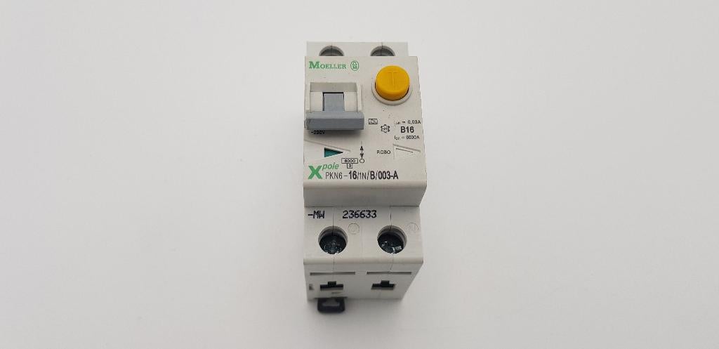 Moeller Xpole Groepenkast Aardlekautomaat PKN6 B16 30mA (1x), Gebruikt, Onbekend, Ophalen of Verzenden, Onbekend