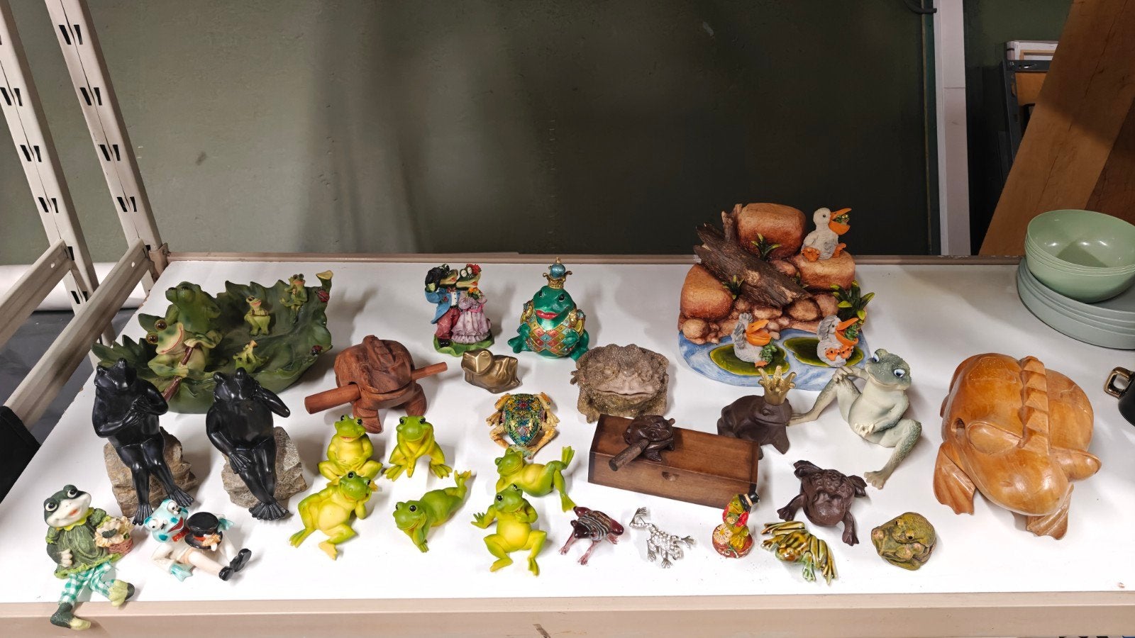 Grote verzameling kikkers, Ophalen of Verzenden, Gebruikt, Overige soorten, Beeldje of Figuurtje