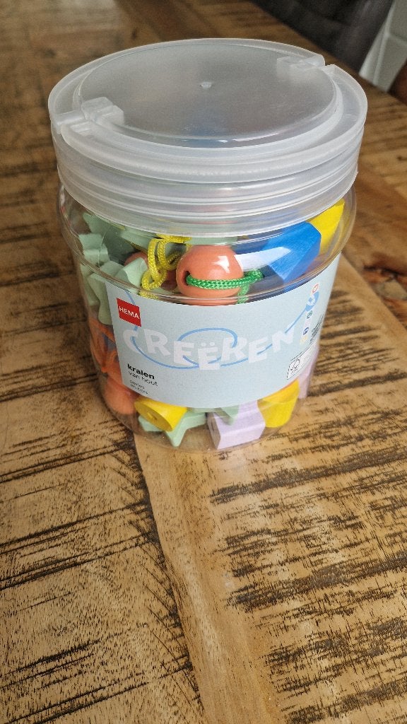 Houten rijgkralen van Hema, Ophalen of Verzenden, Zo goed als nieuw, Overige typen