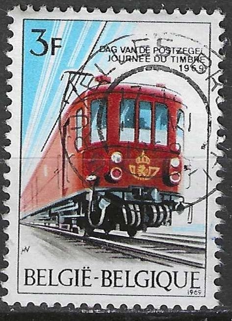 Belgie 1969 - Yvert/OBP 1488 - Dag van de Postzegel  (ST), Verzenden, Gestempeld, Treinen