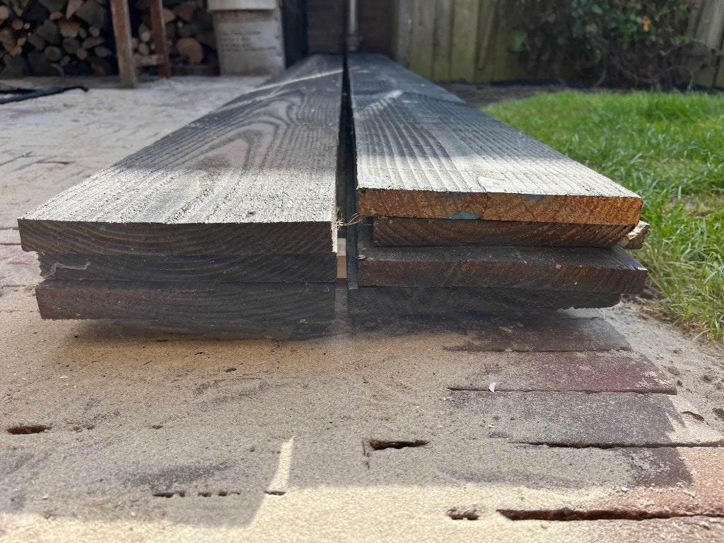 Nieuwe douglas houten planken / potdekselplanken (tuinhout), Ophalen, Nieuw, 250 cm of meer, Planken