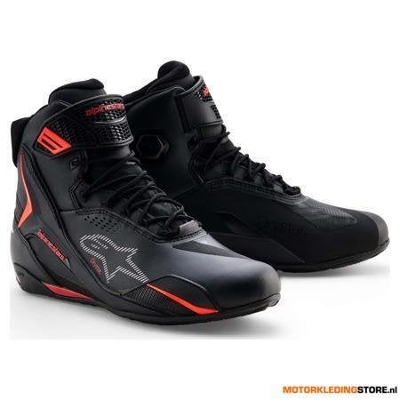 Alpinestars Faster-4 Drystar Motorschoenen, Zwart-Rood-Fluor, Motoren, Ophalen of Verzenden, Nieuw met kaartje