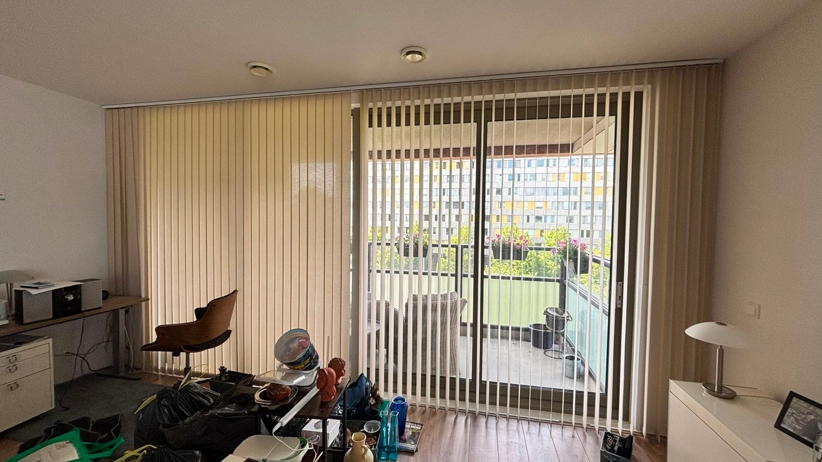 Lichtdoorlatende lamellen voor grote ramen, Ophalen, Gebruikt, Overige merken, Beige